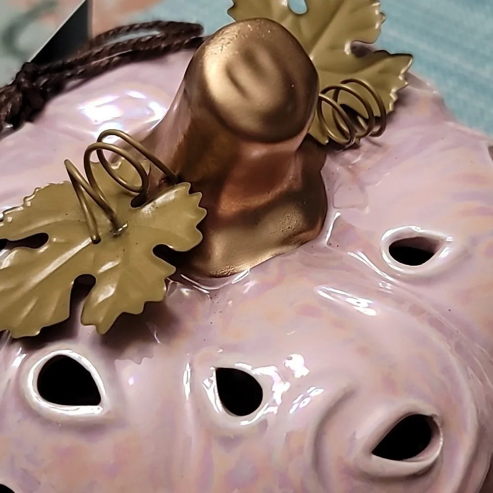 Artisan Pumpkin, Pink Iridescent light up, NWT - Picture 3 of 6